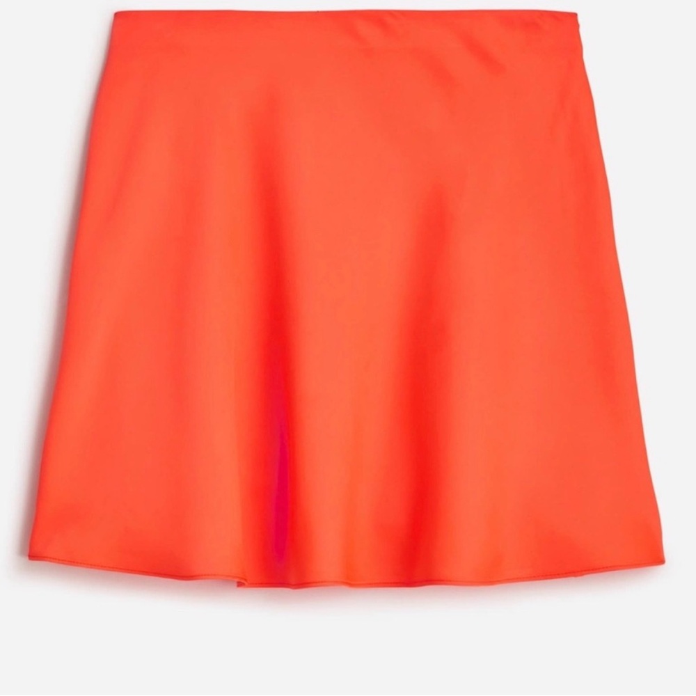 J. crew silky satin skirt